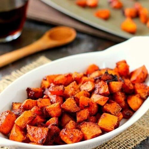 Slow Cooker Maple Cinnamon Sweet Potatoes