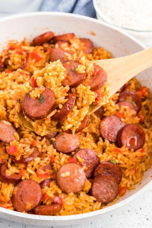 Slow Cooker Polish Sausage and Rice