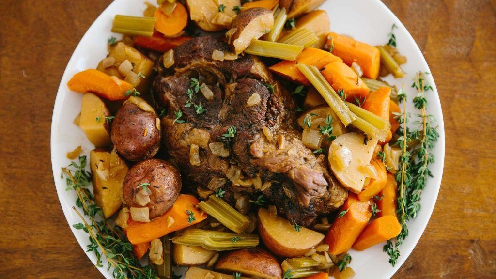 Slow Cooker Pot Roast with Root Vegetables