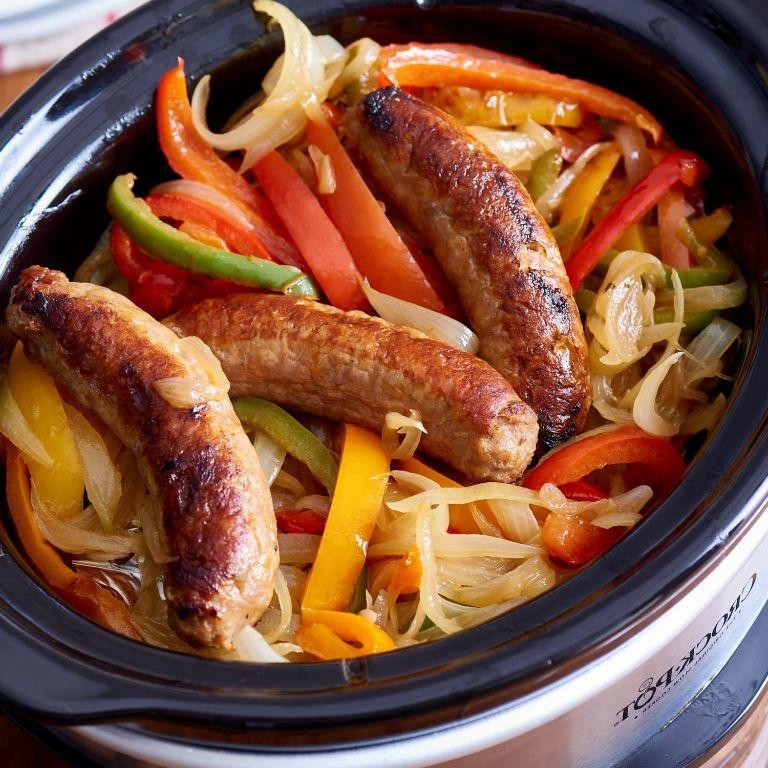 Slow Cooker Sausage and Peppers