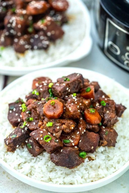Slow Cooker Teriyaki Cubed Steak