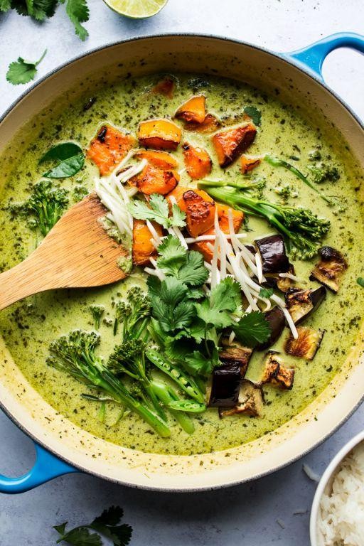 Slow Cooker Thai Green Vegetable Curry