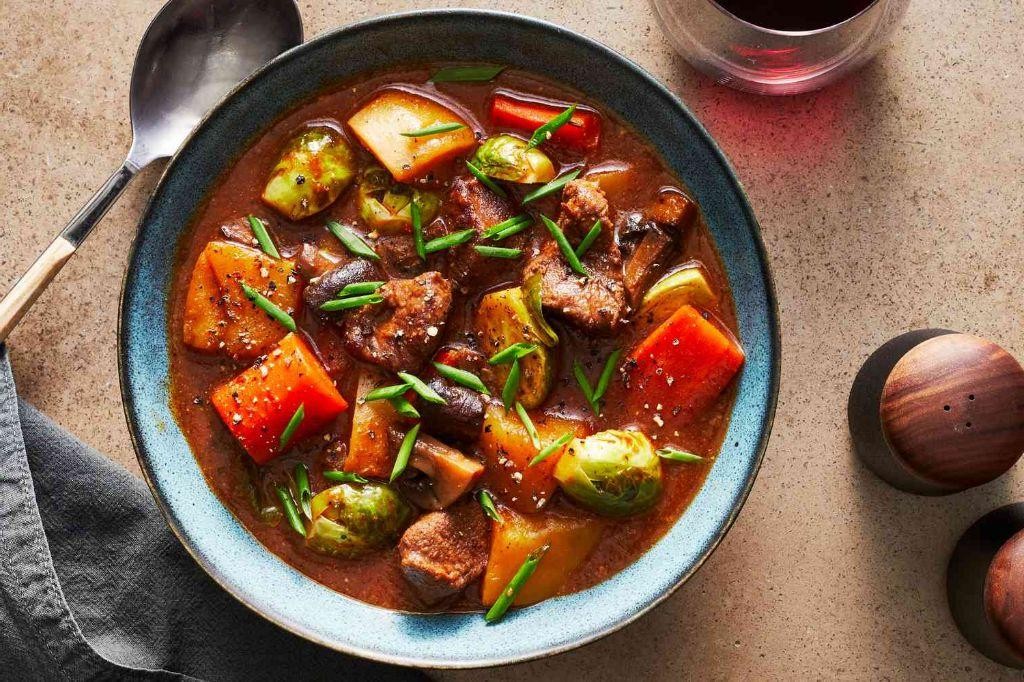Slow Cooker Venison Stew with Root Vegetables