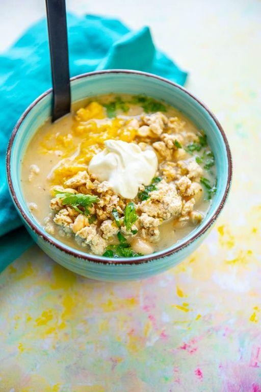 Slow Cooker White Turkey Chili