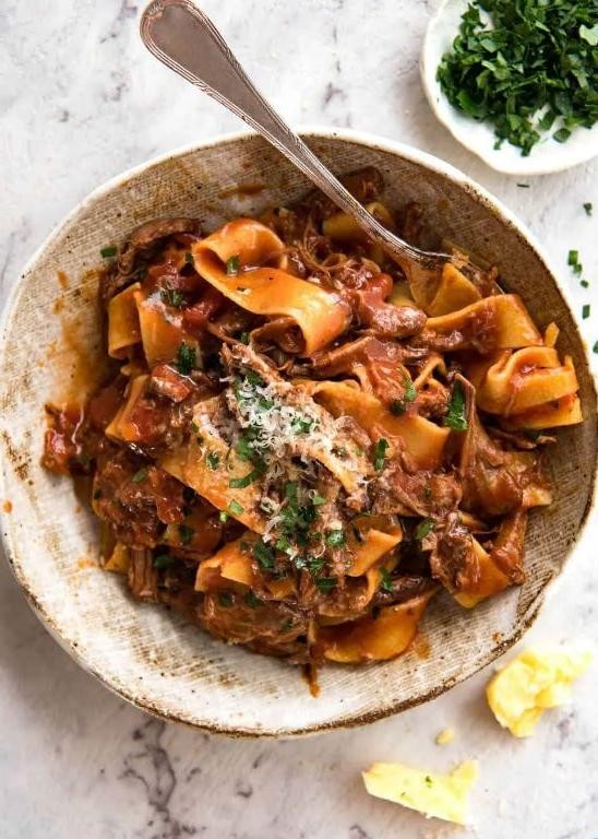 Slow-Cooked Beef Ragu with Pappardelle