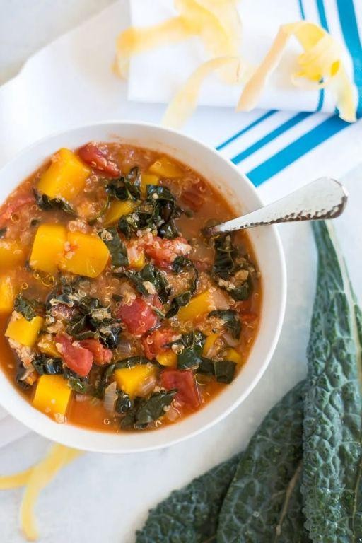 Slow-Cooked Butternut Squash and Kale Quinoa