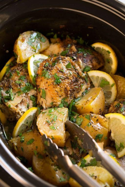 Slow-Cooked Greek Lemon Chicken
