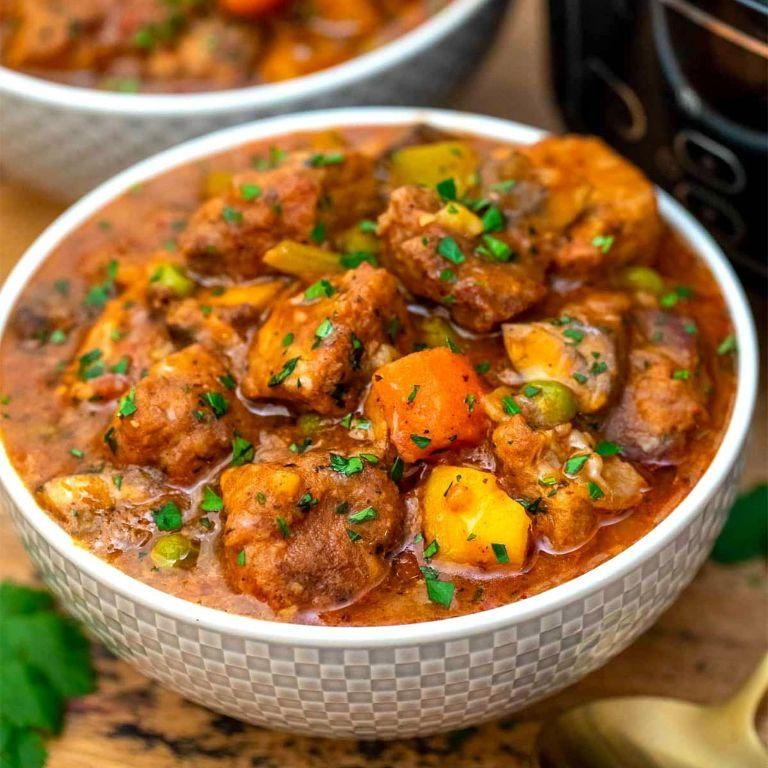 Slow-Cooked Pork and Vegetable Ragout