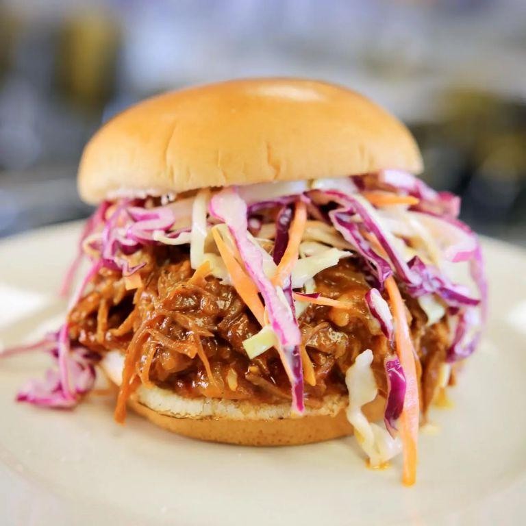 Slow-Cooked Pulled Pork Sandwiches with Tangy Coleslaw