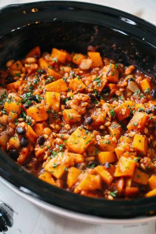 Slow-Cooker Butternut Squash Chili