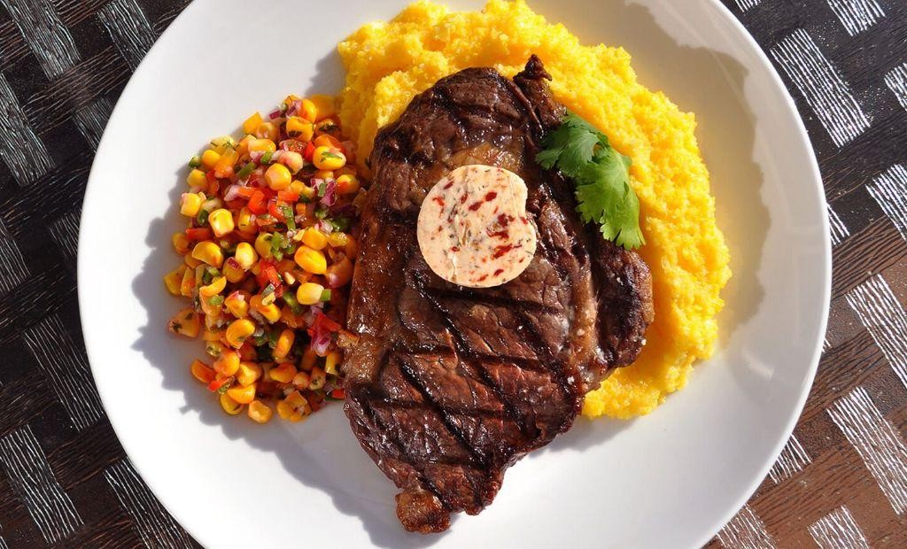 Smoked Bison Sirloin with Chipotle BBQ Glaze