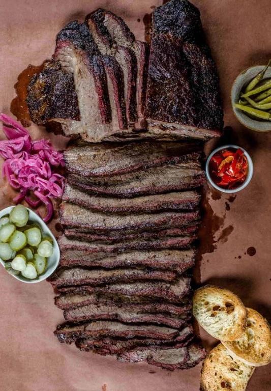 Smoked Cherry and Peppercorn Beef Brisket