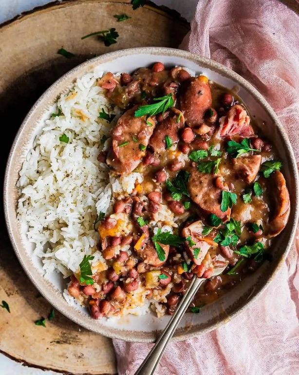 Smoked Ham Hock and Red Beans with Rice