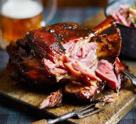 Smoked Ham Hock with Mustard Glaze