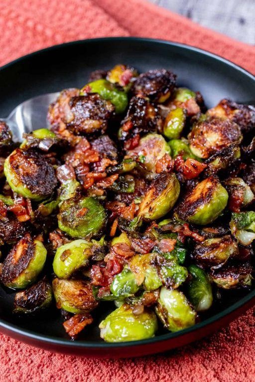 Smoked Maple-Bacon Brussels Sprouts