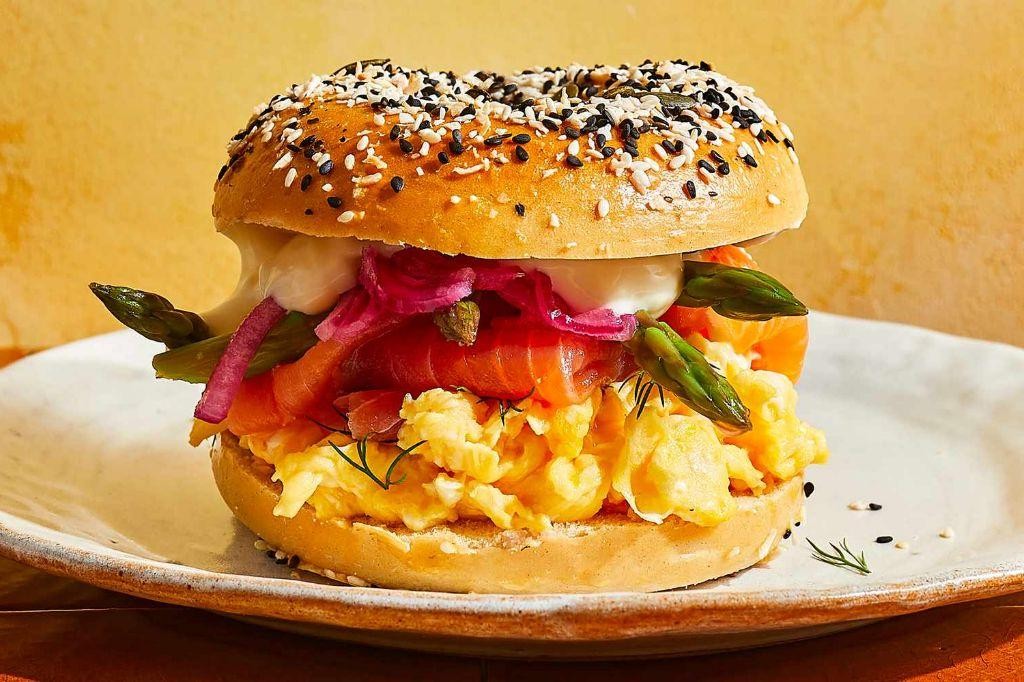 Smoked Salmon Breakfast Burger