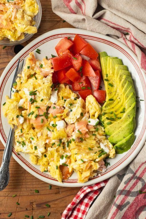 Smoked Salmon Egg White Scramble
