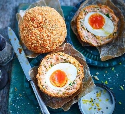 Smoked Salmon Scotch Eggs