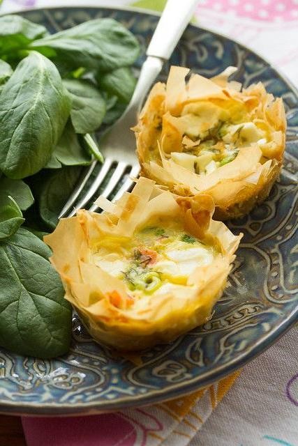 Smoked Salmon and Dill Phyllo Bread