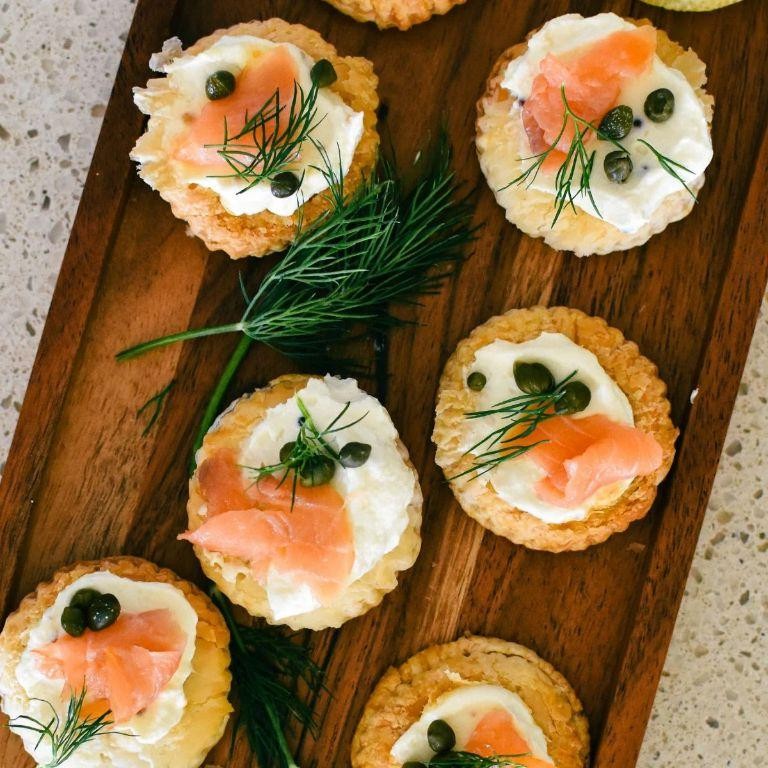 Smoked Salmon and Dill Tartlets