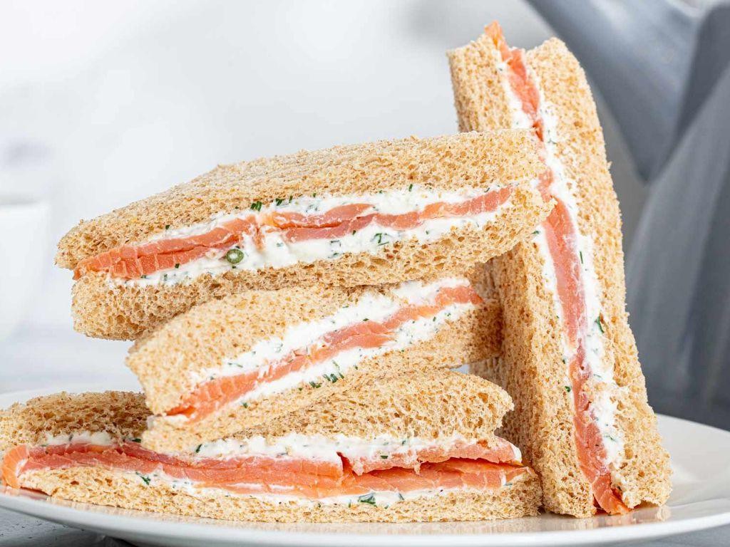 Smoked Salmon and Dill Tea Sandwiches