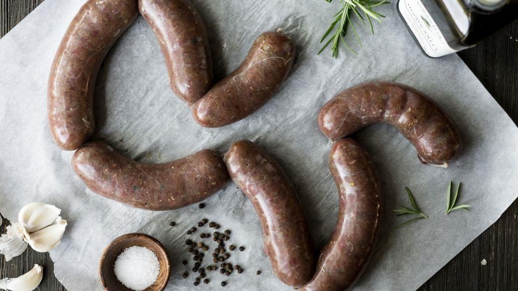 Smoked Venison Sausages with Garlic and Rosemary