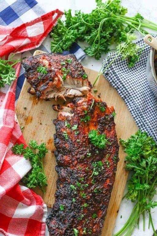 Smoky BBQ Ribs with Adobo Basting Sauce