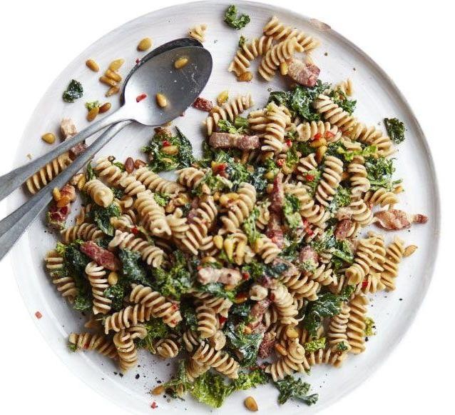 Smoky Bacon, Kale, and Tortellini