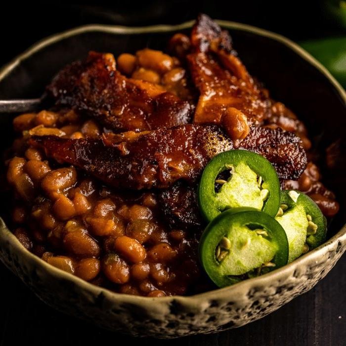 Smoky Baked Beans with Bacon