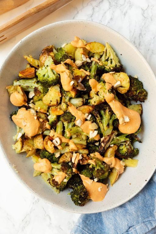 Smoky Cashew Cream Sauce for Grilled Vegetables