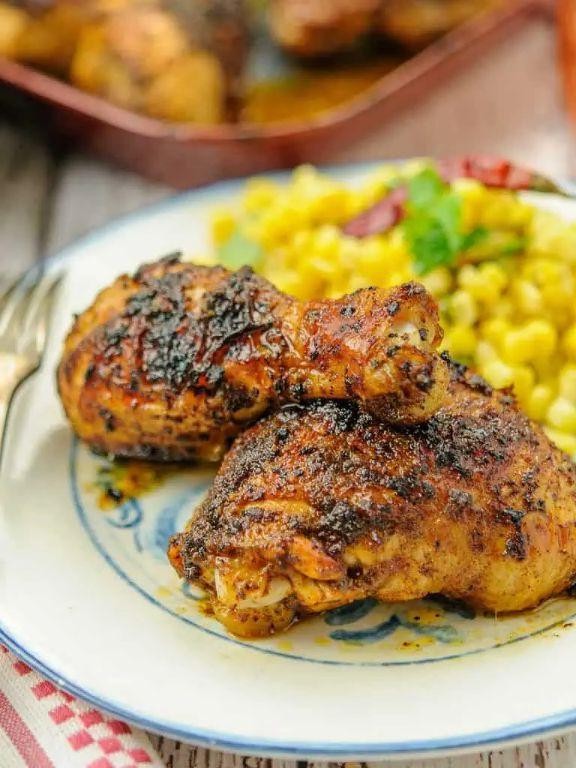 Smoky Chipotle Chicken Thighs and Corn