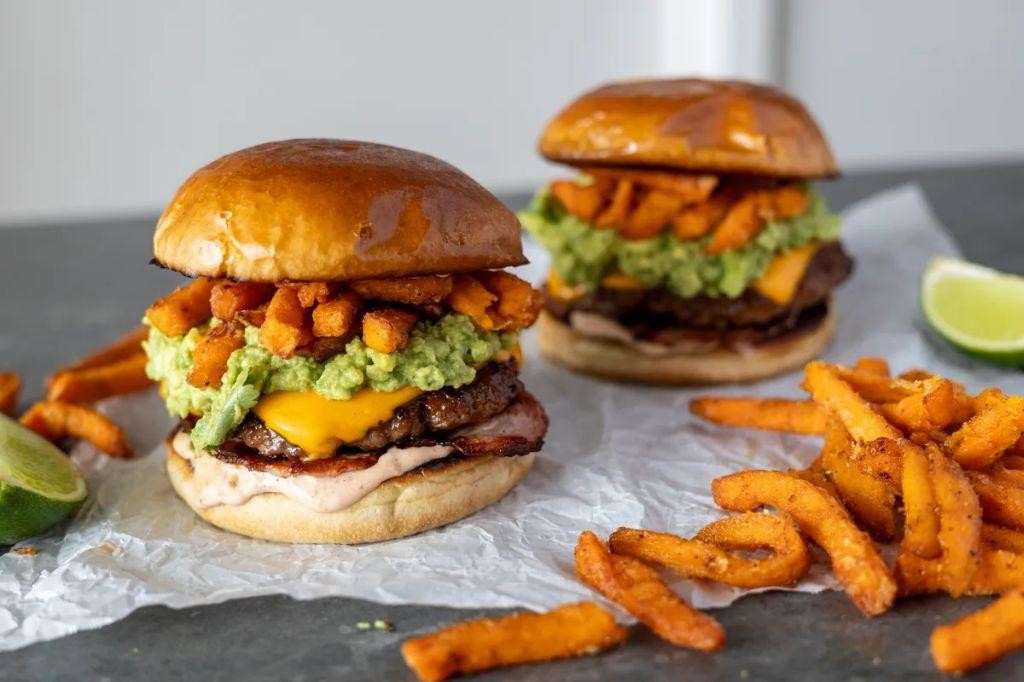 Smoky Chipotle Sirloin Burger with Avocado Cream