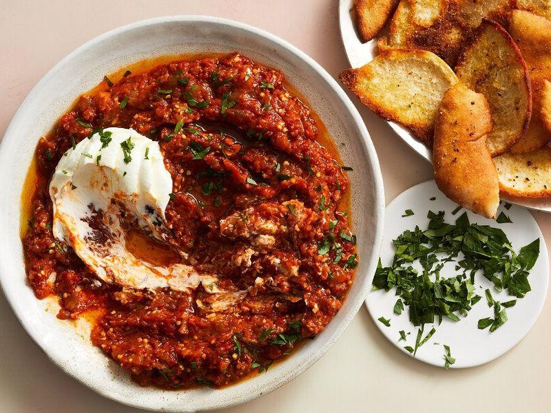 Smoky Eggplant and Roasted Red Pepper Spread