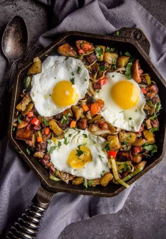 Smoky Ham and Potato Hash