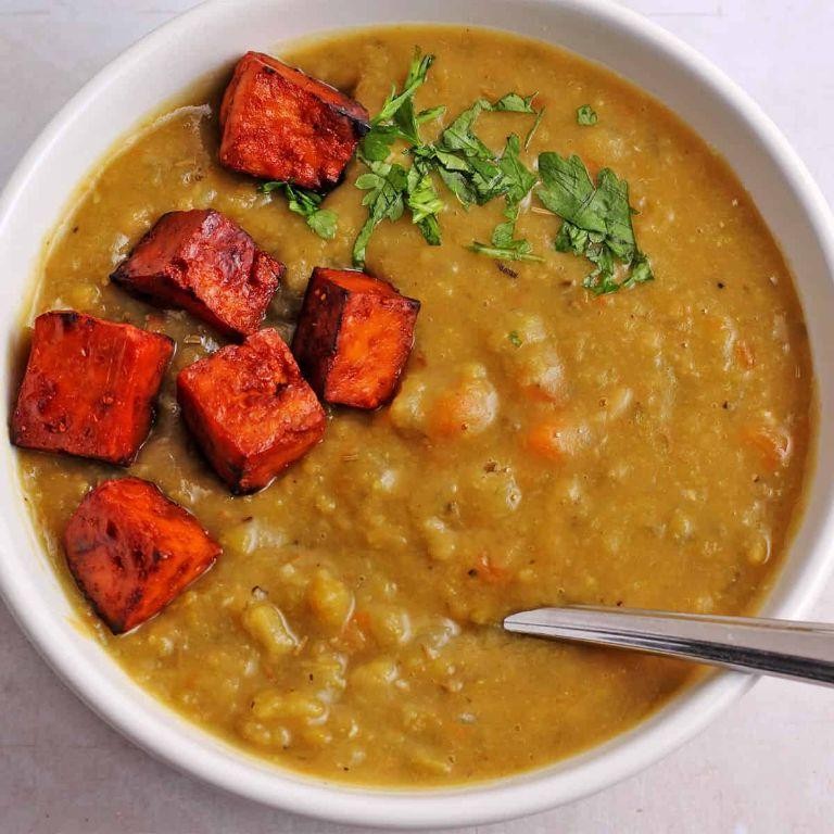 Smoky Vegan Split Pea and Tomato Ragout