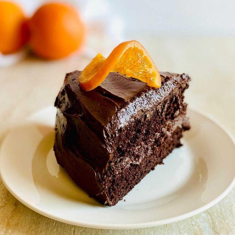 Smooth Chocolate Orange Zest Cake