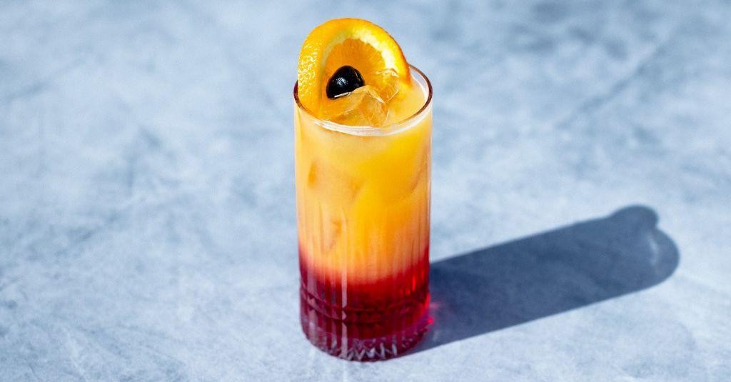 Smooth Tequila Sunrise Cocktail