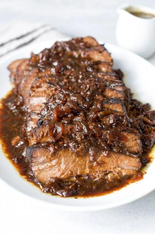Smothered Brisket with Onion Gravy