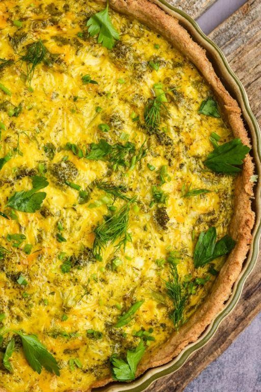 Snail and Herb Quiche
