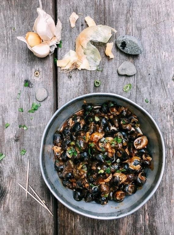 Snail and Vegetable Stir Fry