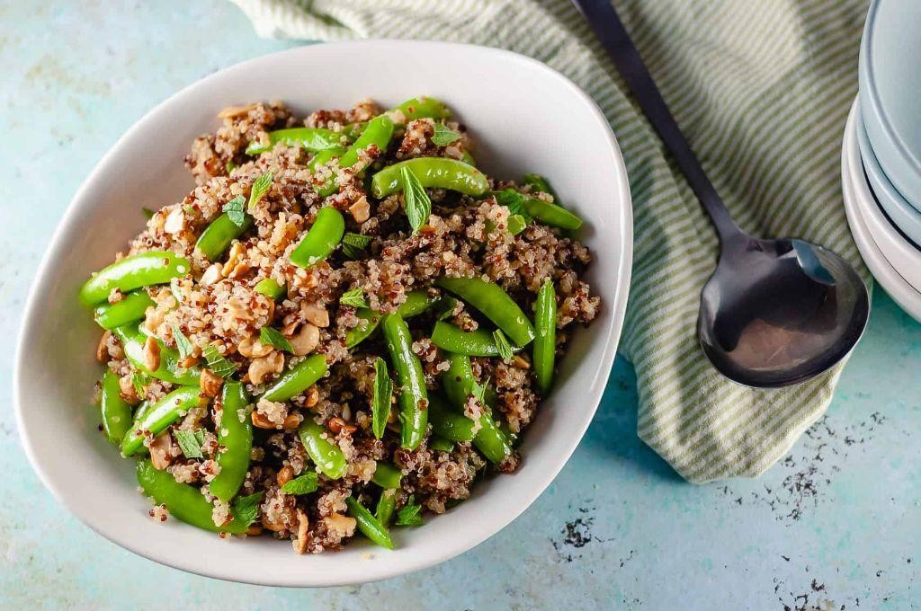 Snap Pea and Quinoa Stir-Fry