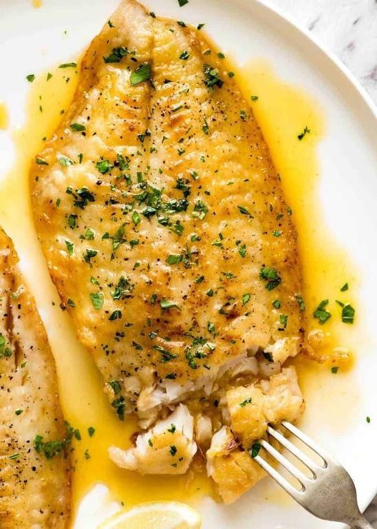 Snapper Fillet in Garlic Lemon Butter Sauce