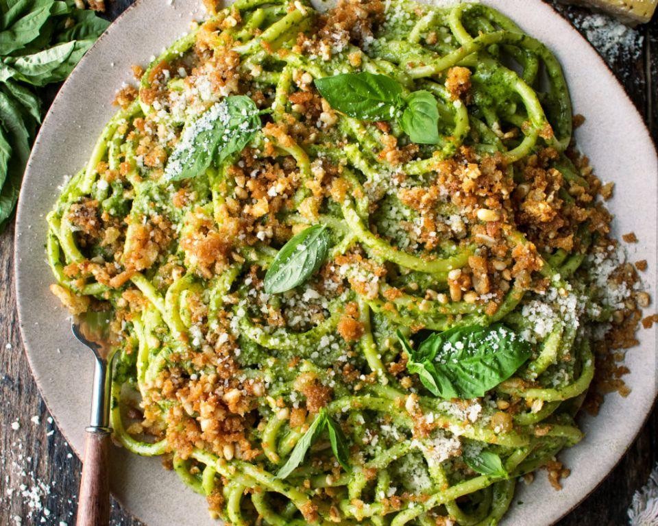 Snappy Italian Pesto Pasta