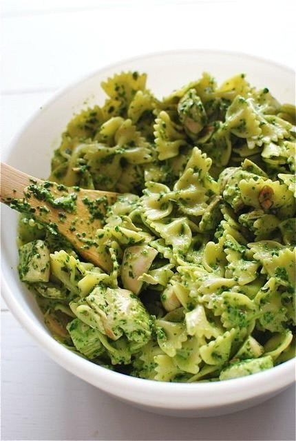 Snappy Pesto Chicken Pasta