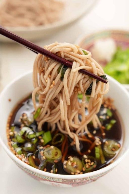 Soba Noodles with Wasabi Dipping Sauce