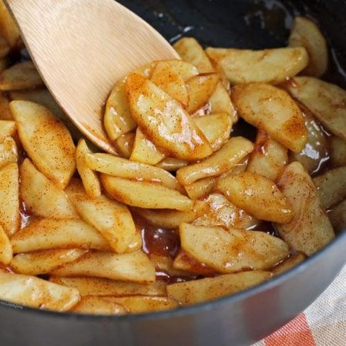 Soft Cooked Apple Slices