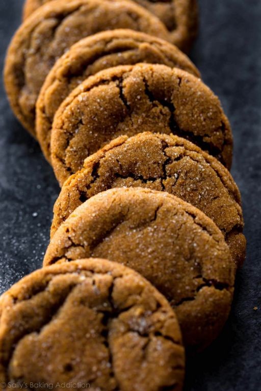 Soft and Chewy Molasses Cookies