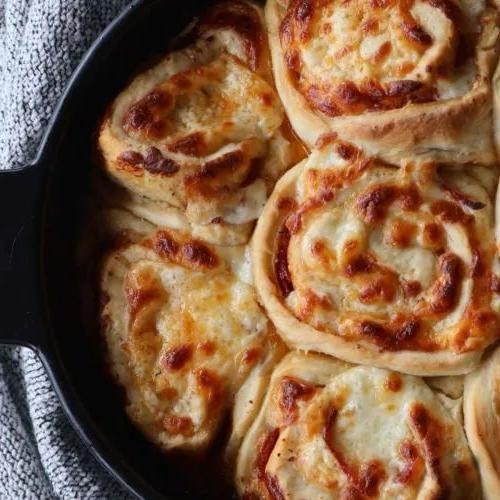 Sourdough Pizza Rolls with Pepperoni and Cheese