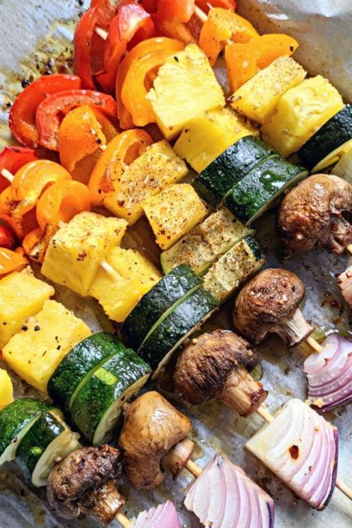 Sourdough Skewers with Roasted Vegetables