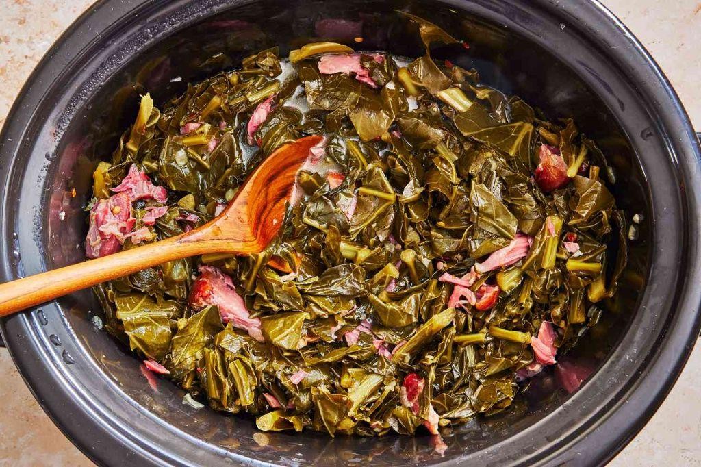 Southern Slow Cooker Collard Greens